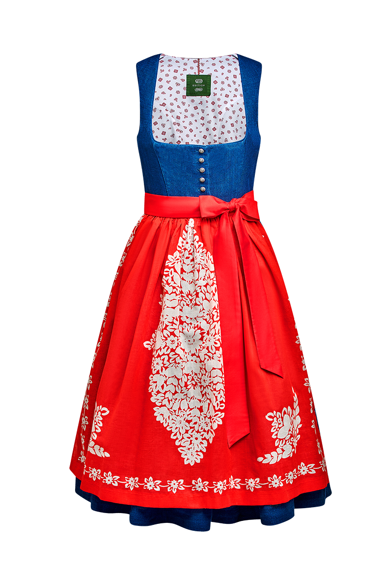 g-ssl-dirndl-aus-blaudruckleinen-blau-70er-l-nge image 3