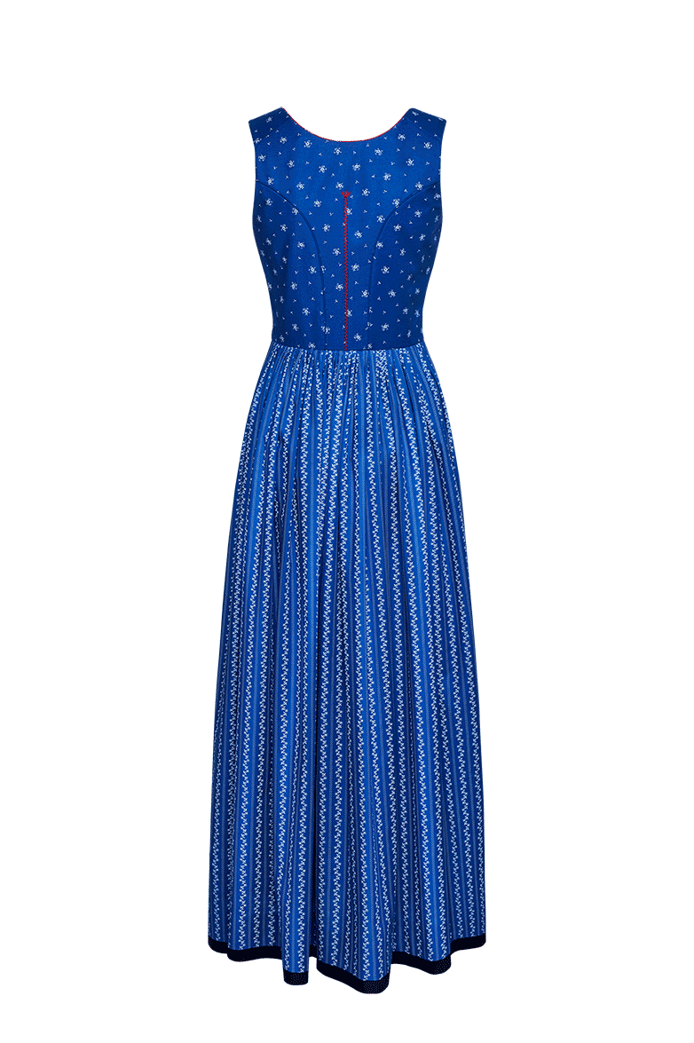 g-ssl-dirndl-baumwolle-tupfen-blumenranken-80er-l-nge image 2