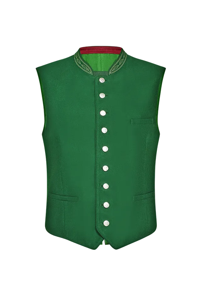 g-ssl-ausseer-gilet-blau-strichloden-weste-mit-eichenlaub-stick-herren image 1