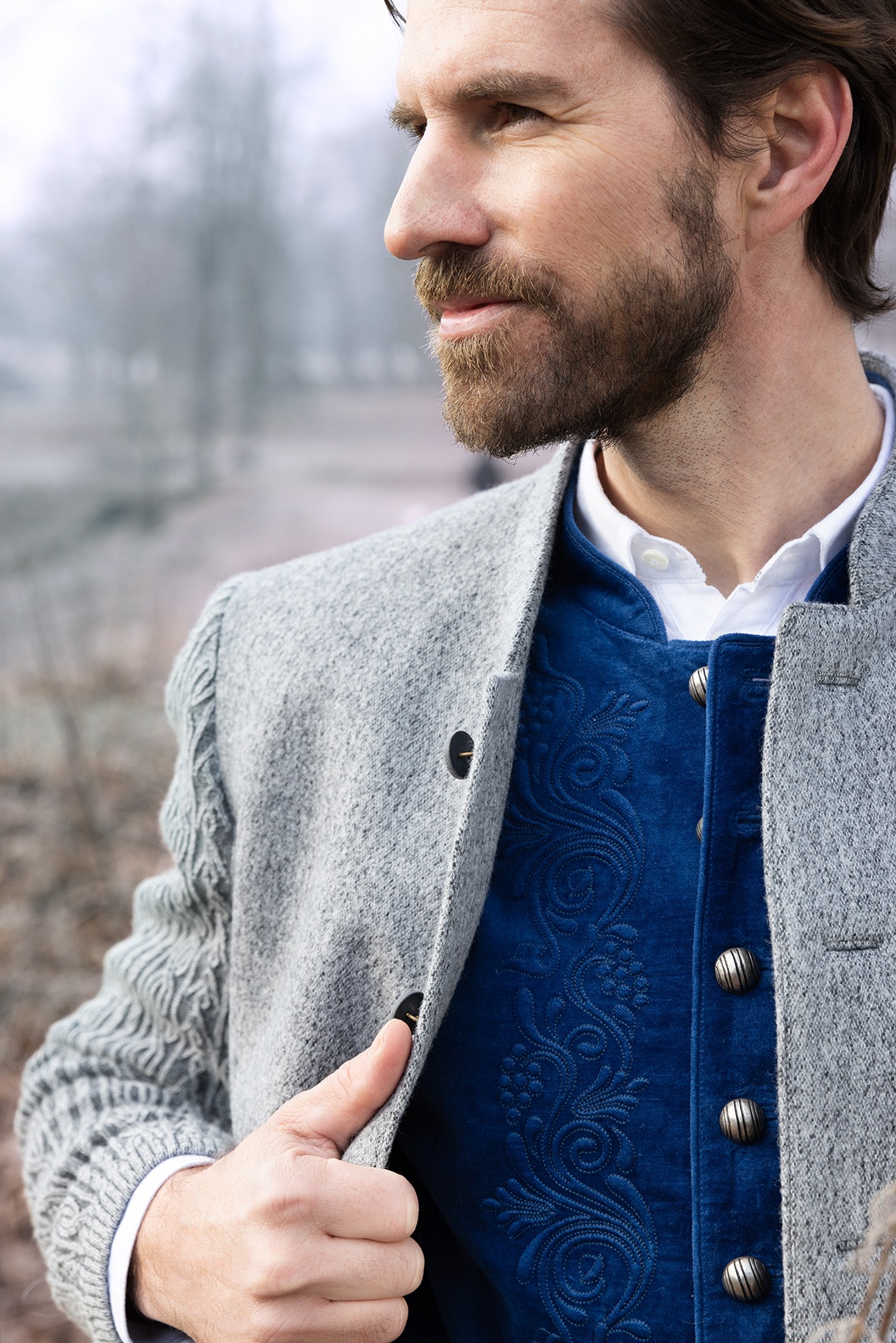 g-ssl-schladminger-jacke-mit-modelstrick-stehkragen-loden-grau-schwarz image 7