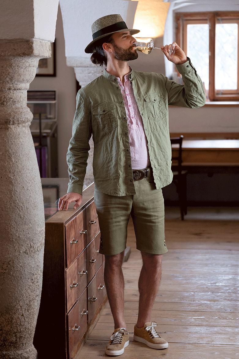 g-ssl-shirtjacket-j-gerleinen-herren-overshirt-gr-n-mit-hornkn-pfen image 7