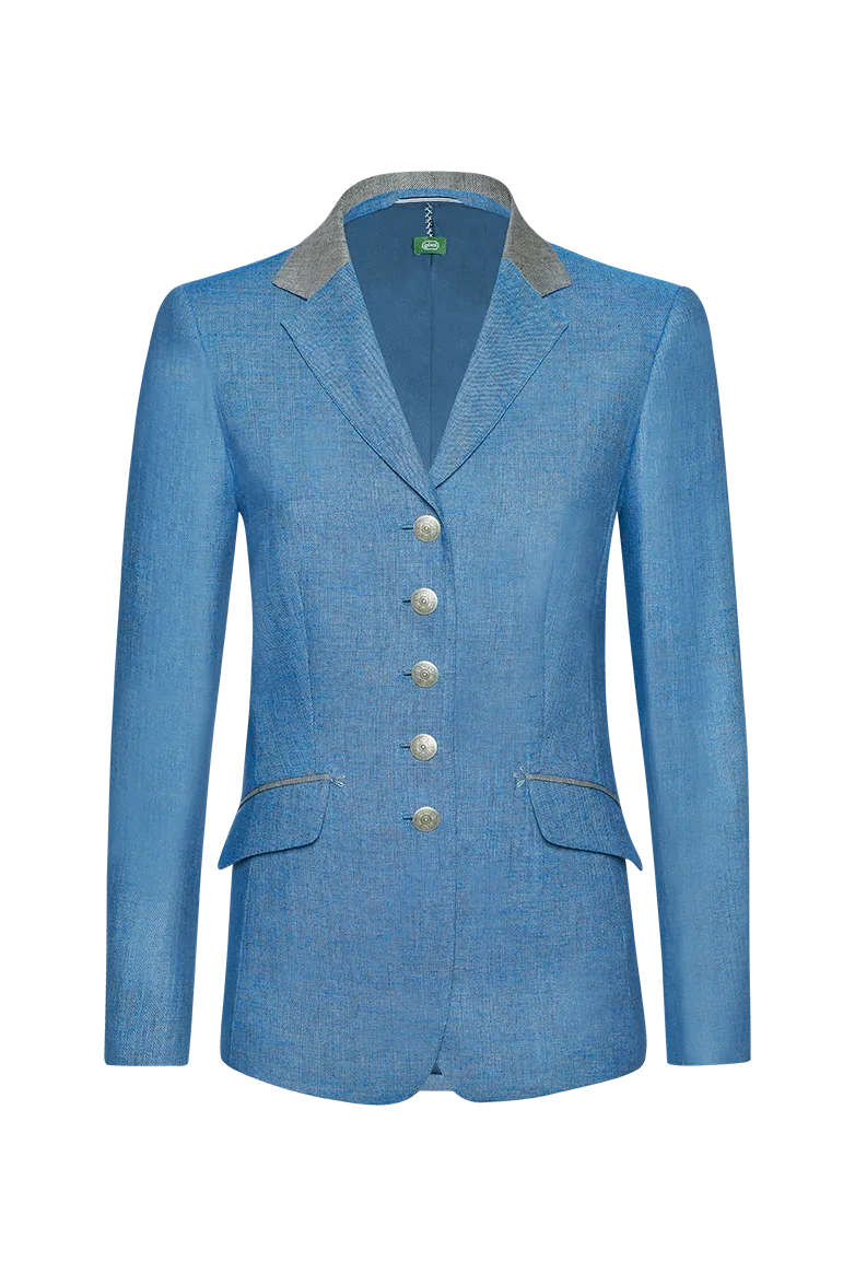 g-ssl-jacke-au-ergew-hnlich-feminin-leinen-blau-seide image 1