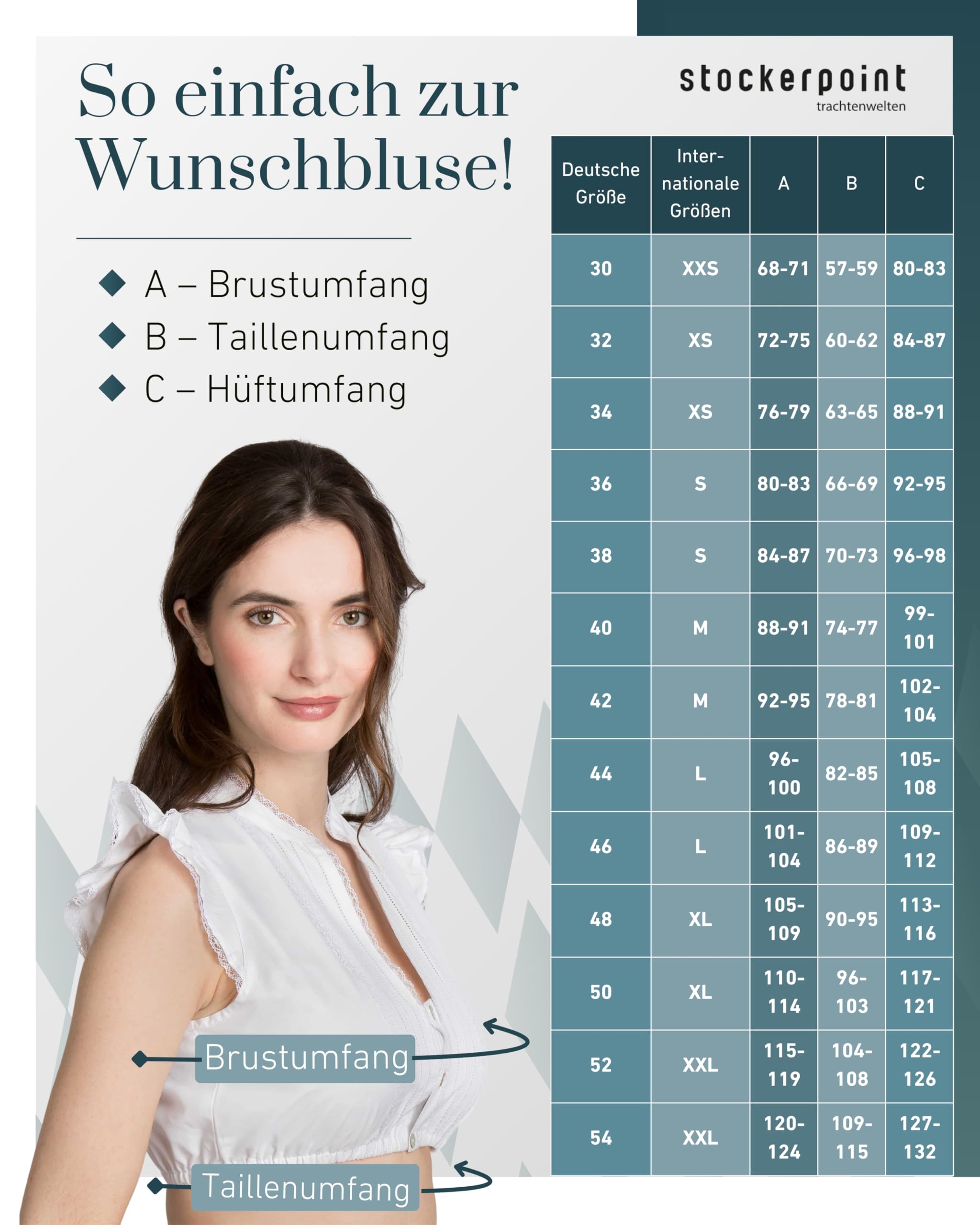 stockerpoint-damen-dirndlbluse-satine-creme-kurzarm image 7