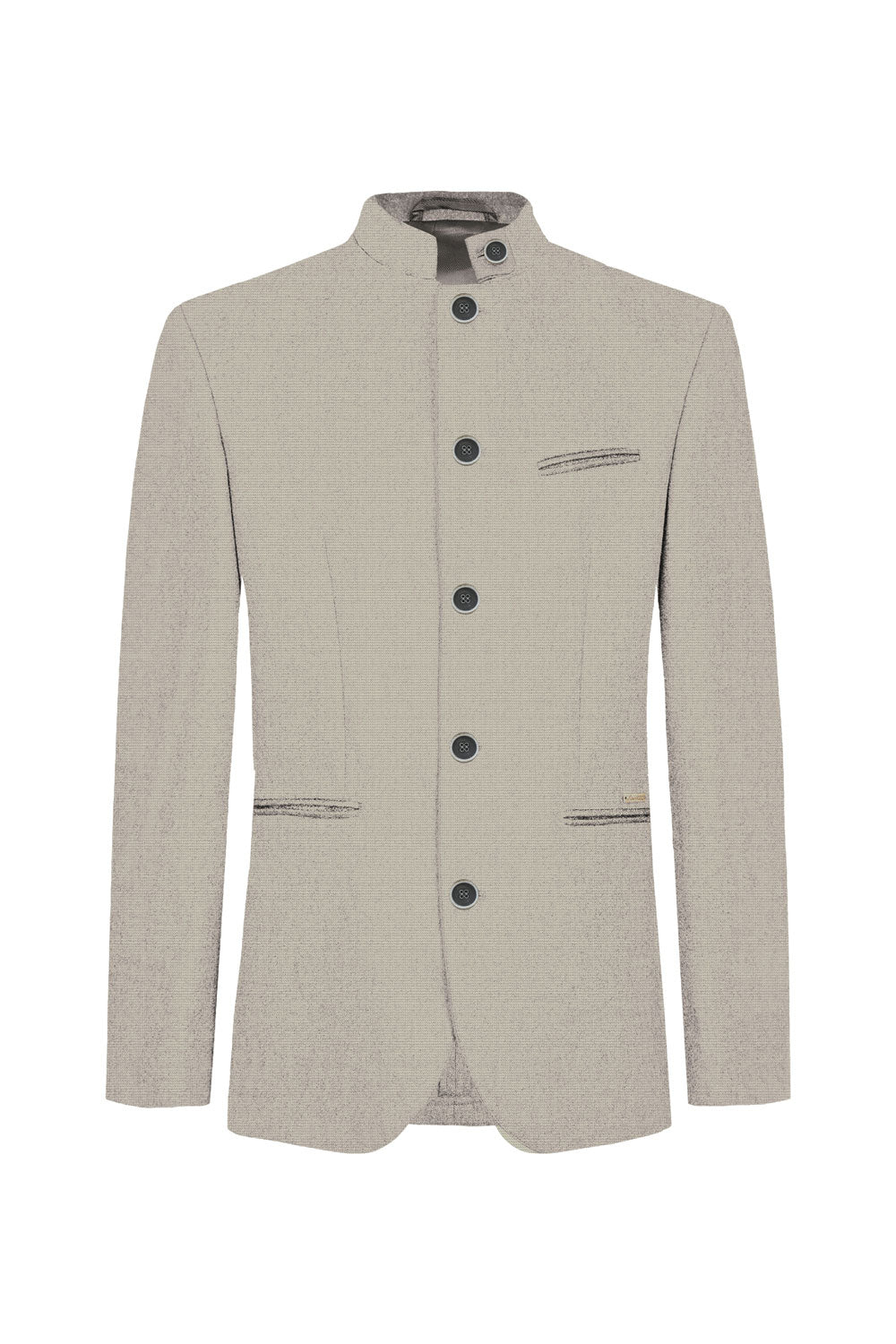 alpenherz-janker-maximilian-beige-wolljanker-herren-mit-stehkragen image 2