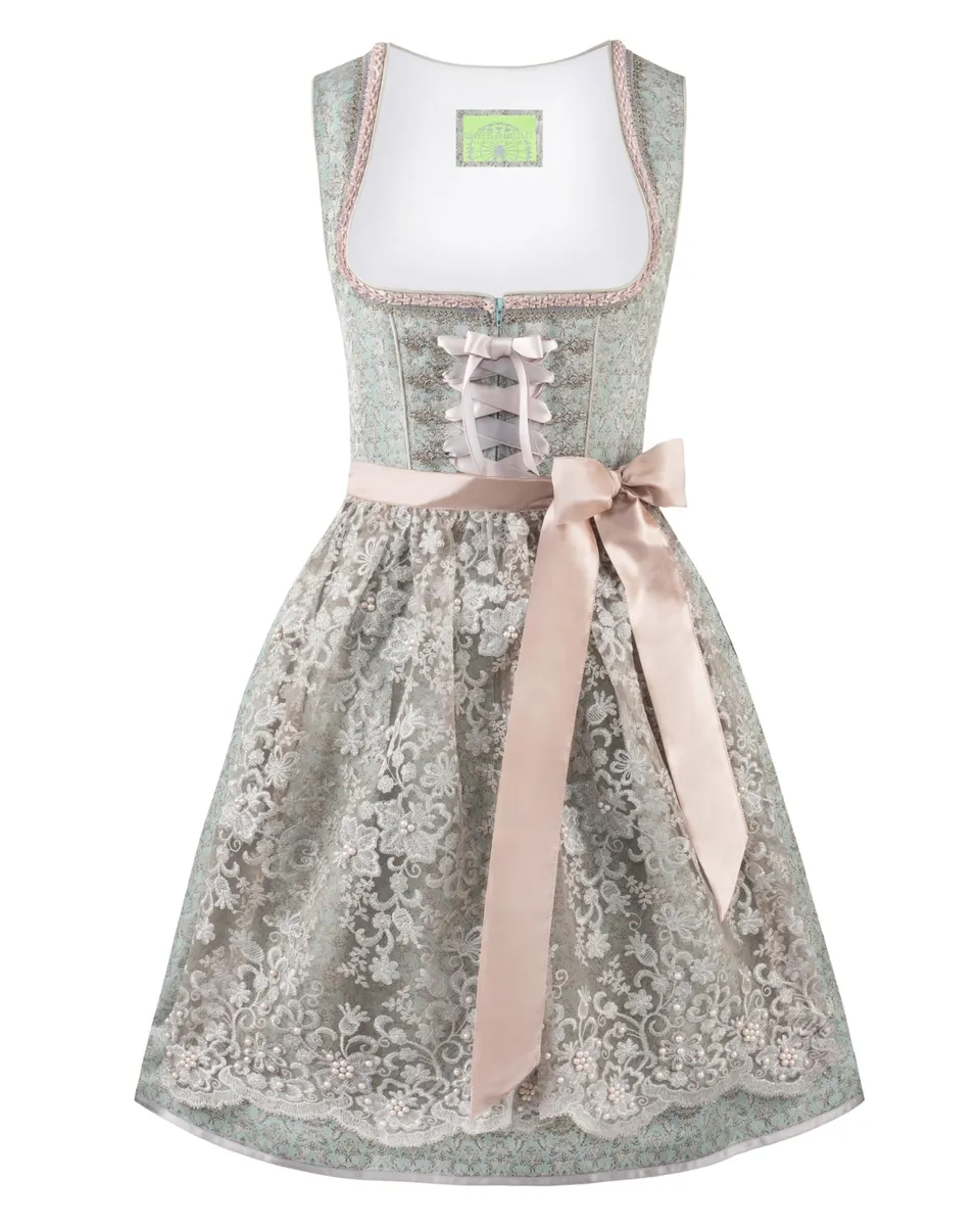 stockerpoint-shila-damen-dirndl-mint-jacquard-mit-spitzensch-rze image 1