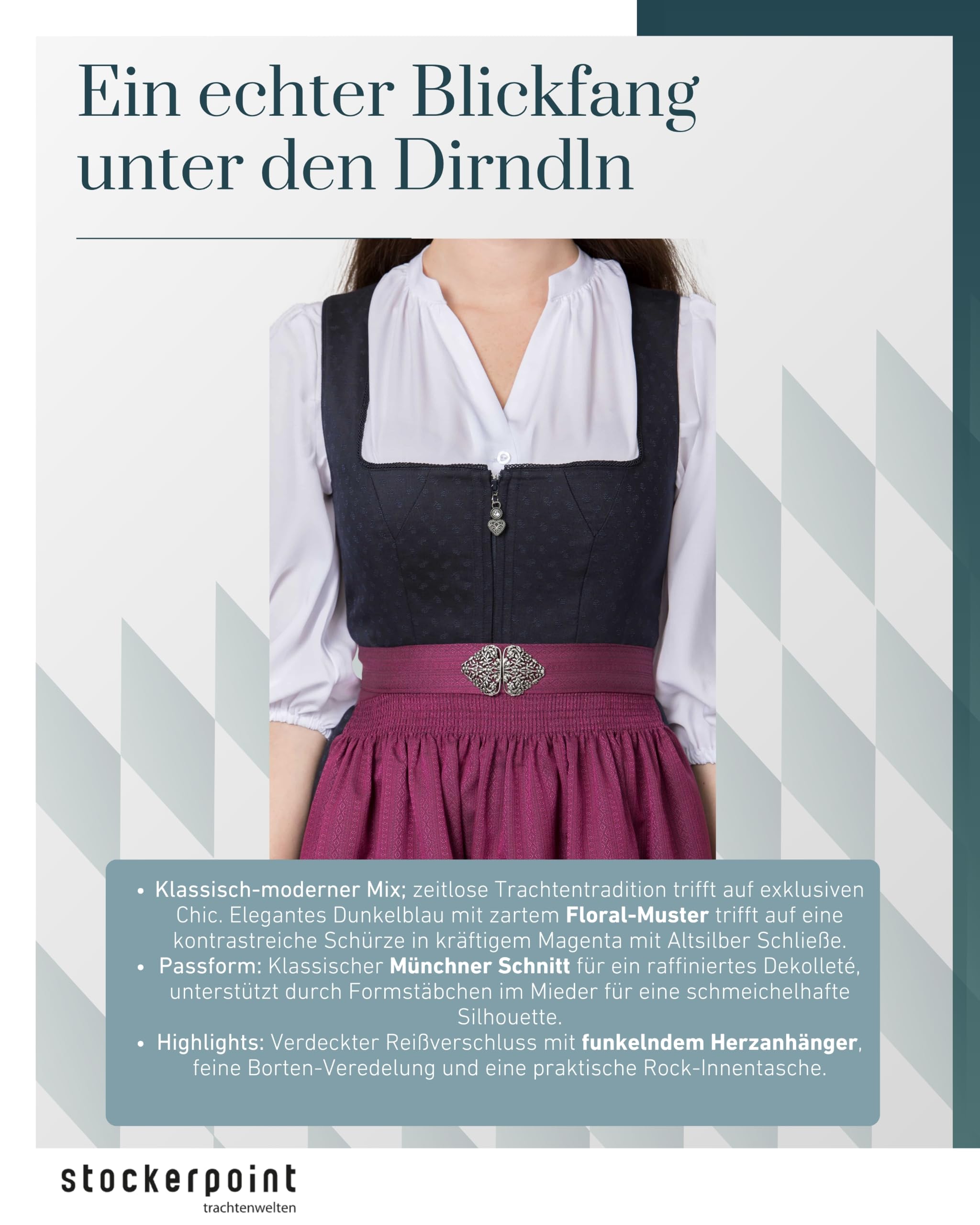stockerpoint-dirndl-beth-dunkelblau-gr-50-klassik-dirndl image 4
