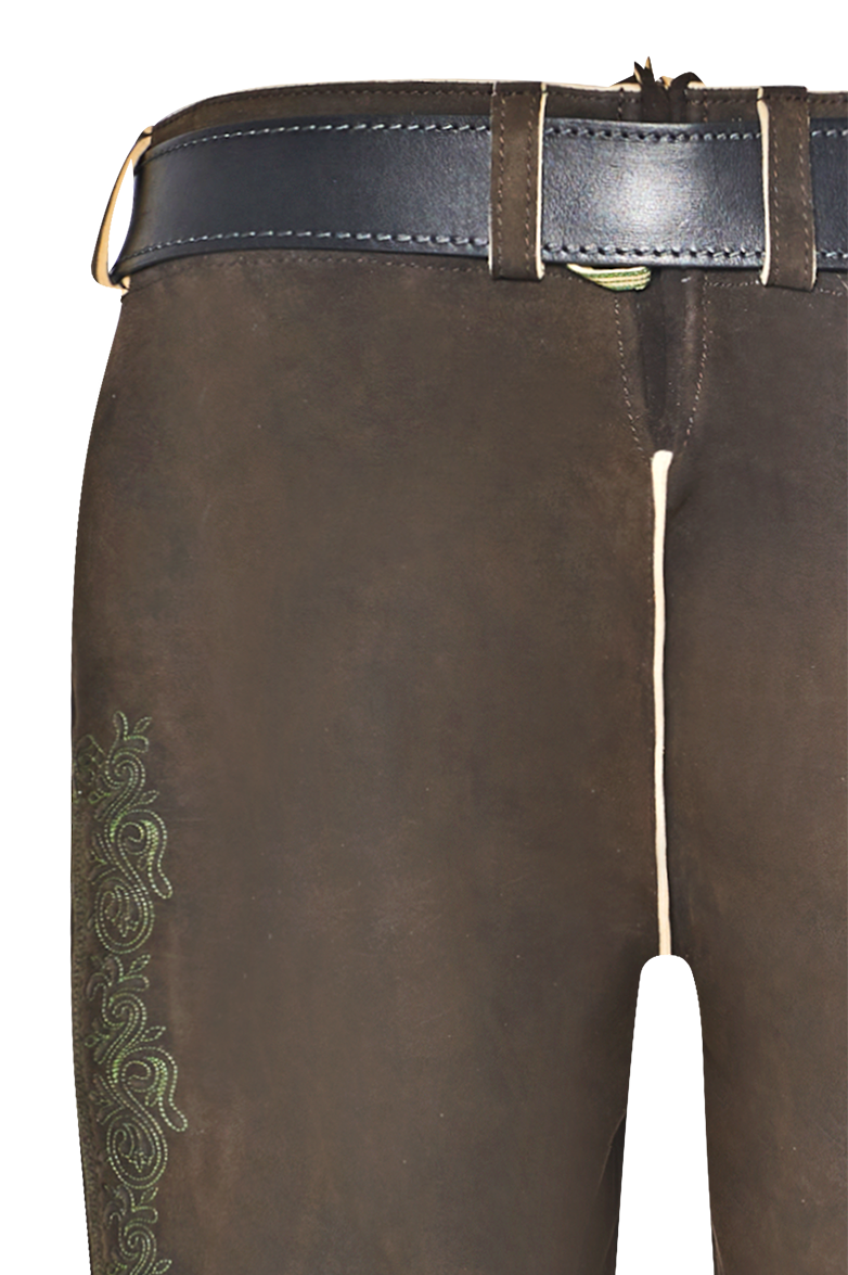 g-ssl-die-9-nahtige-braune-hirschlederhose-mit-reliefstickerei-herren image 5