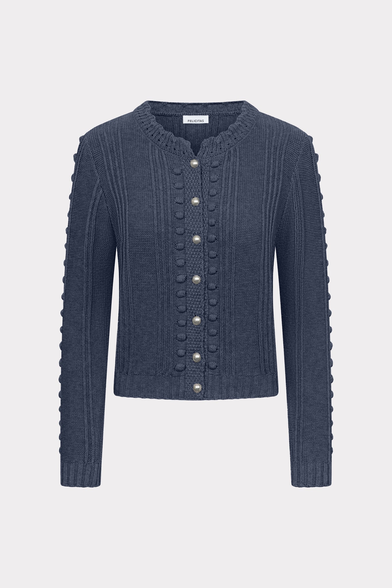 felicitas-strickcardigan-claudine-baumwoll-wolle-silberkn-pfe image 1