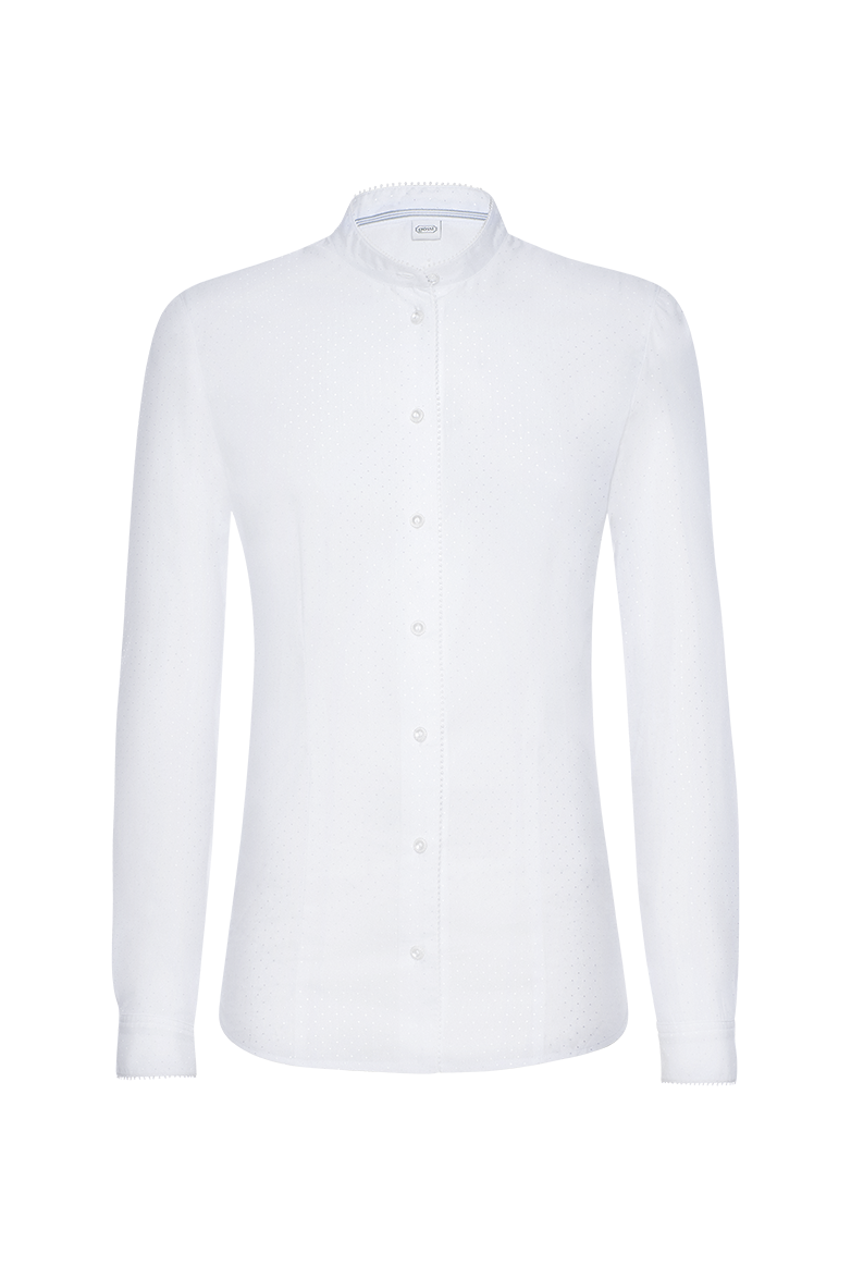 g-ssl-bluse-zart-getupft-stehkragen-baumwolle image 1