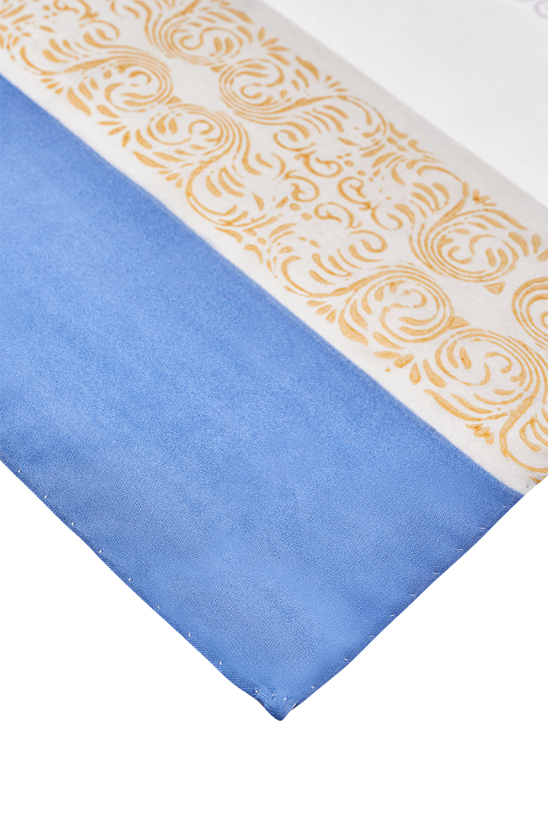 g-ssl-gold-stecktuch-herren-seide-handdruck-blau image 3