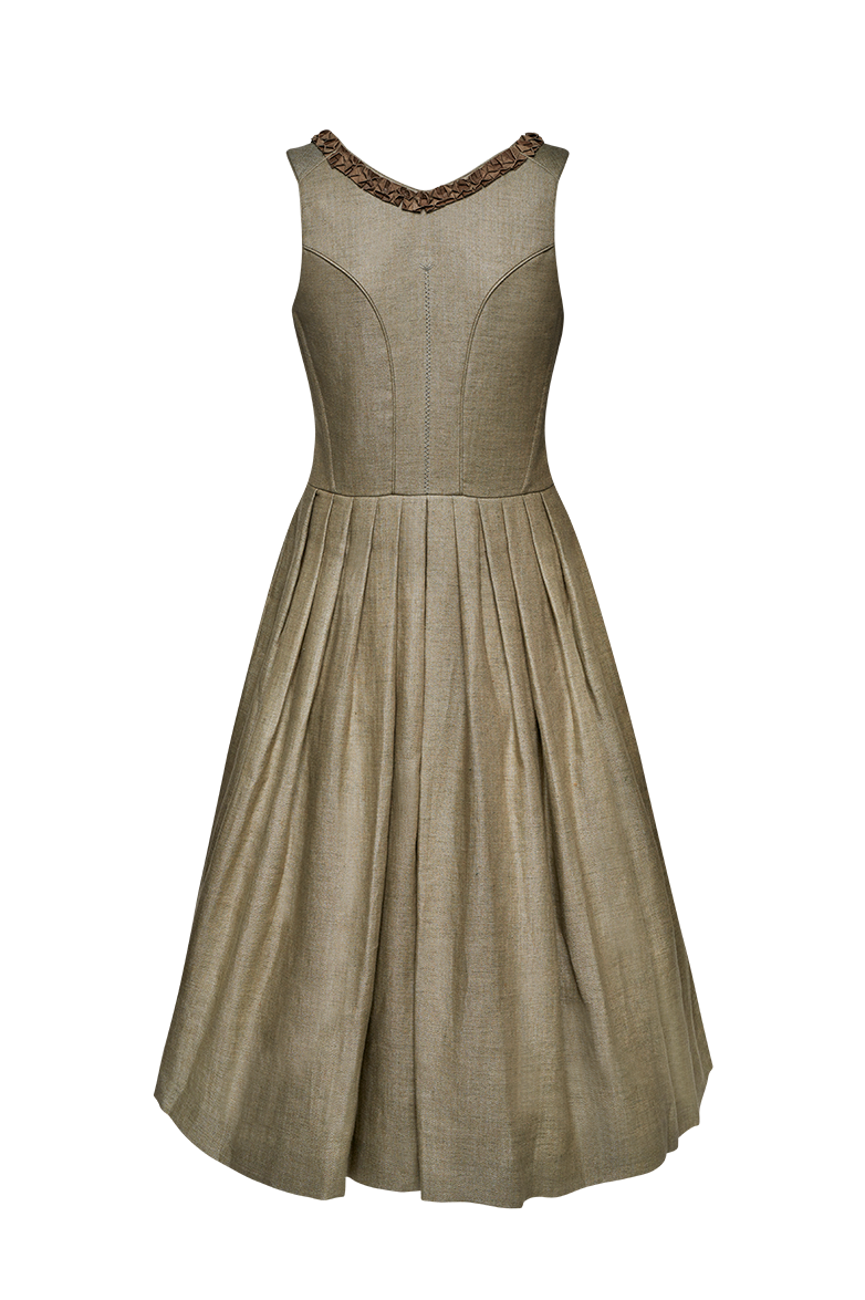 g-ssl-jagddirndl-mit-henndorfer-r-sche-70cm-leinen-hanf image 2
