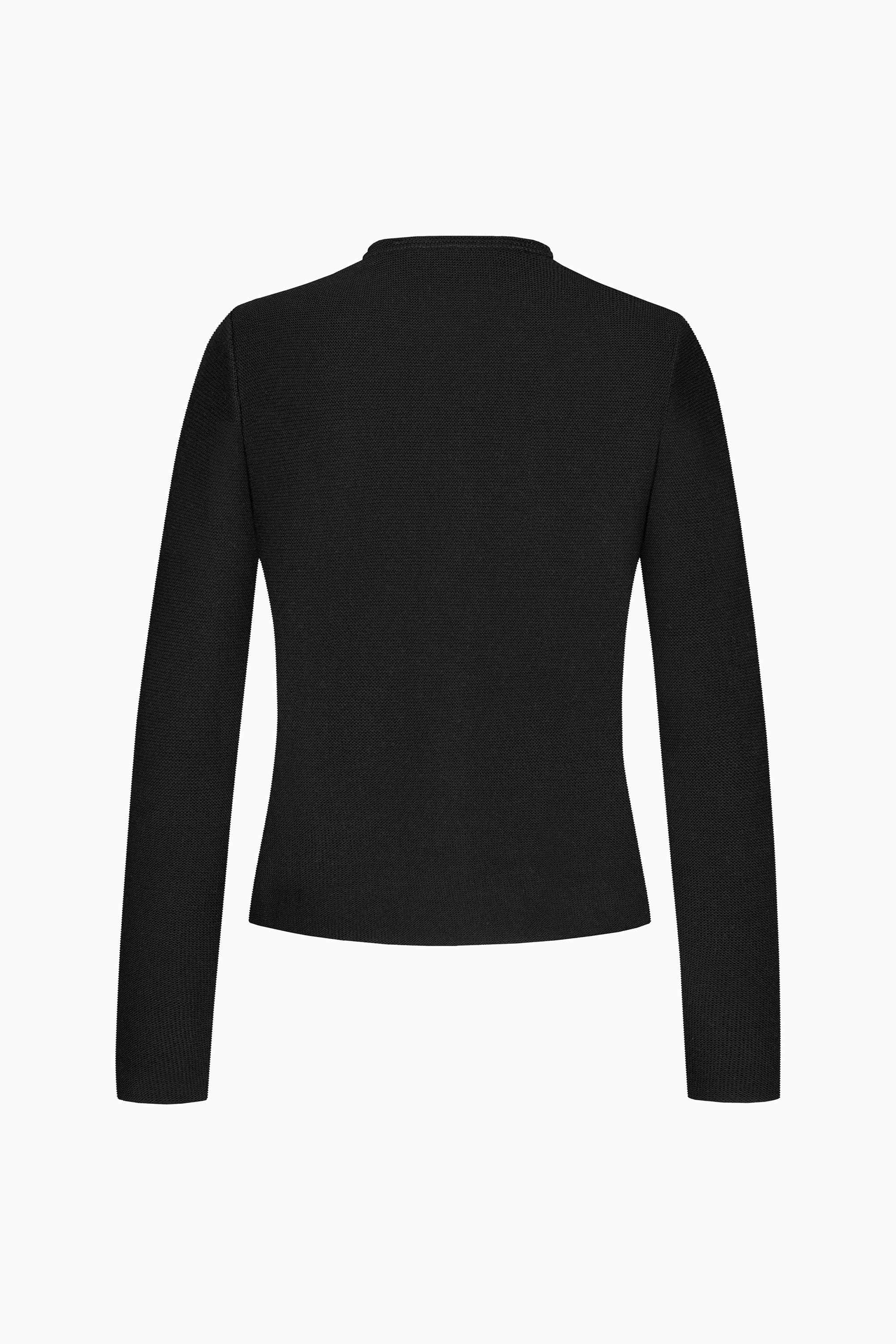 gottseidank-damenstrickjacke-aloisia-uni-wollstrick-mit-rundhals image 2