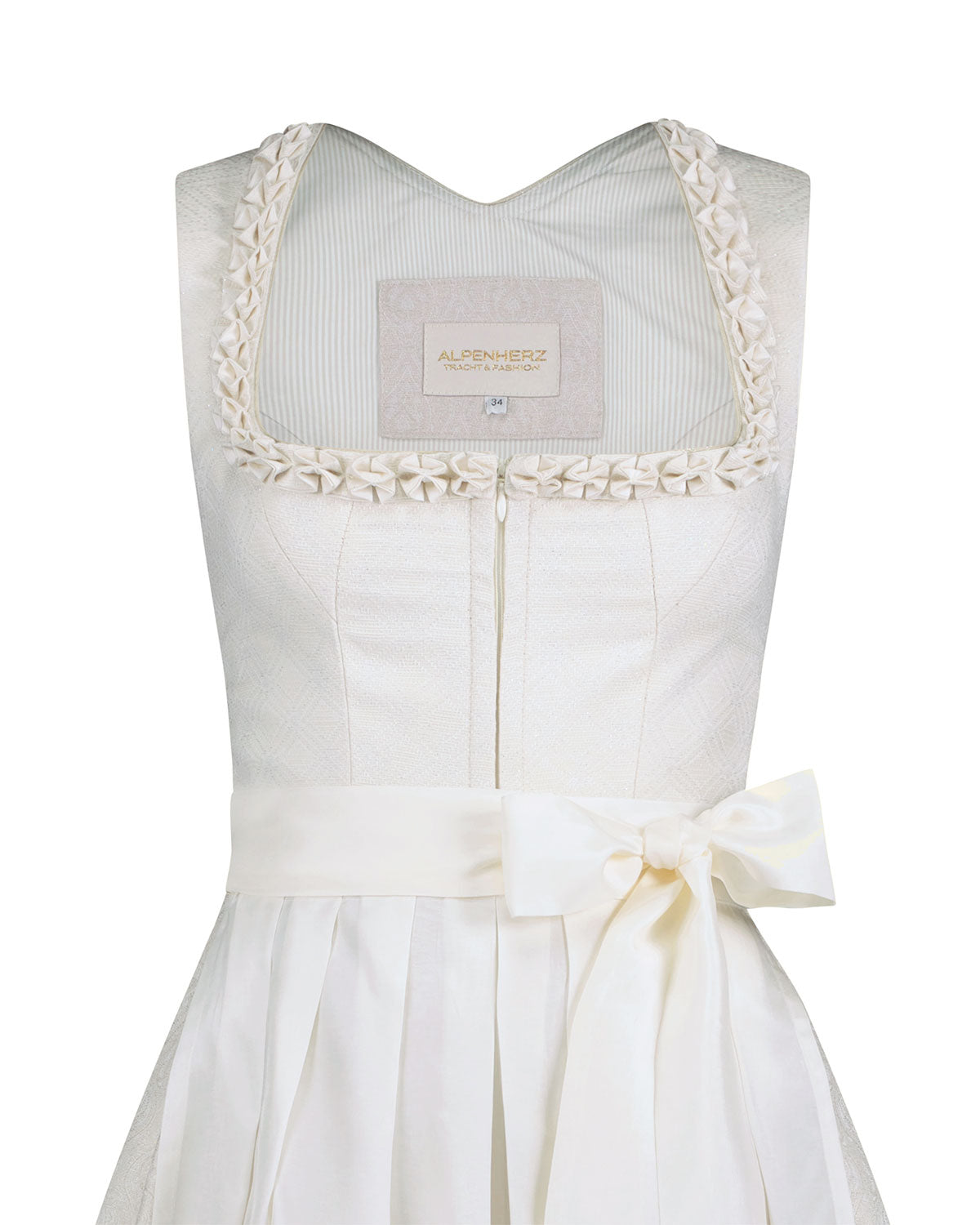 alpenherz-dirndl-belinda-hochzeitsdirndl-ecru-mit-froschm-ulchen image 2