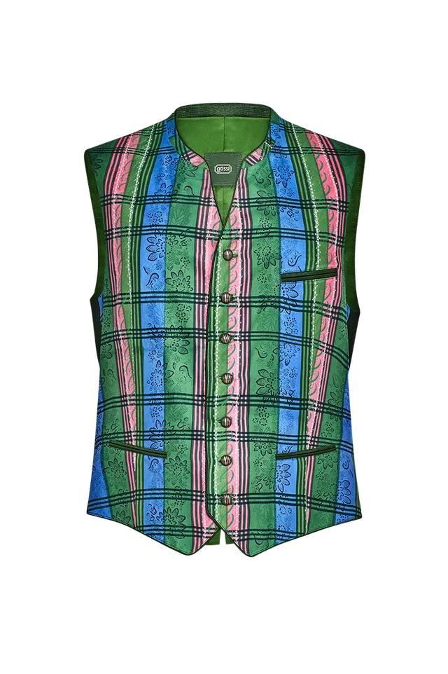 g-ssl-handdruck-gilet-herren-aus-reiner-seide-gr-n-mit-schillingkn-pfen image 1